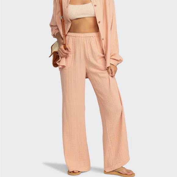 NWOT ROXY MORNING TIME LONG SLEEVE SHIRT SIZE L - Picture 6 of 8